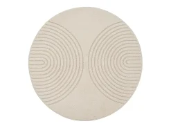 Alfombra Elisa Diseño Geométrico, Beige, 160 x 220 cm