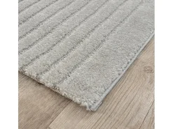 Alfombra Elisa Diseño Geométrico, Gris, 80 x 150 cm