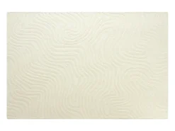Alfombra en relieve 100% lana tufting manual, 200 x 290 cm, Marfil, 2100g/m², NEORA