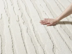 Alfombra Everest diseño moderno - Crema - 120 x 170 cm