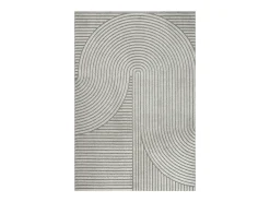 Alfombra Everest Modern 3D alto-bajo - Gris - 80 x 150 cm