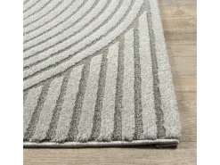Alfombra Everest Modern 3D alto-bajo - Gris - 80 x 150 cm
