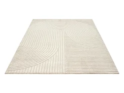 Alfombra Everest Modern 3D alto-bajo - Beige - 160 x 230 cm