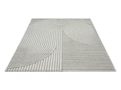 Alfombra Everest Modern 3D alto-bajo - Gris - 140 x 200 cm