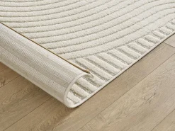 Alfombra Everest Modern 3D alto-bajo - Crema - 80 x 150 cm