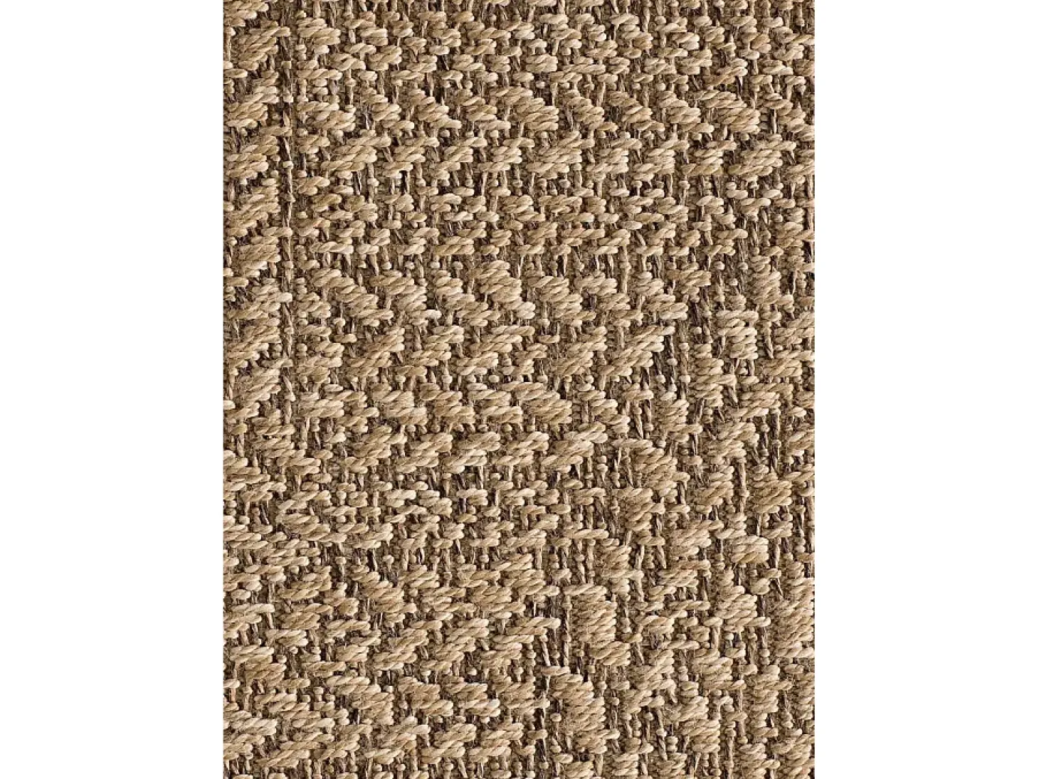 Alfombra exterior - geométrico efecto yute - natural - 160 x 230 cm - ACRA