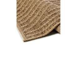 Alfombra exterior - geométrico efecto yute - natural - 200 x 290 cm - ACRA