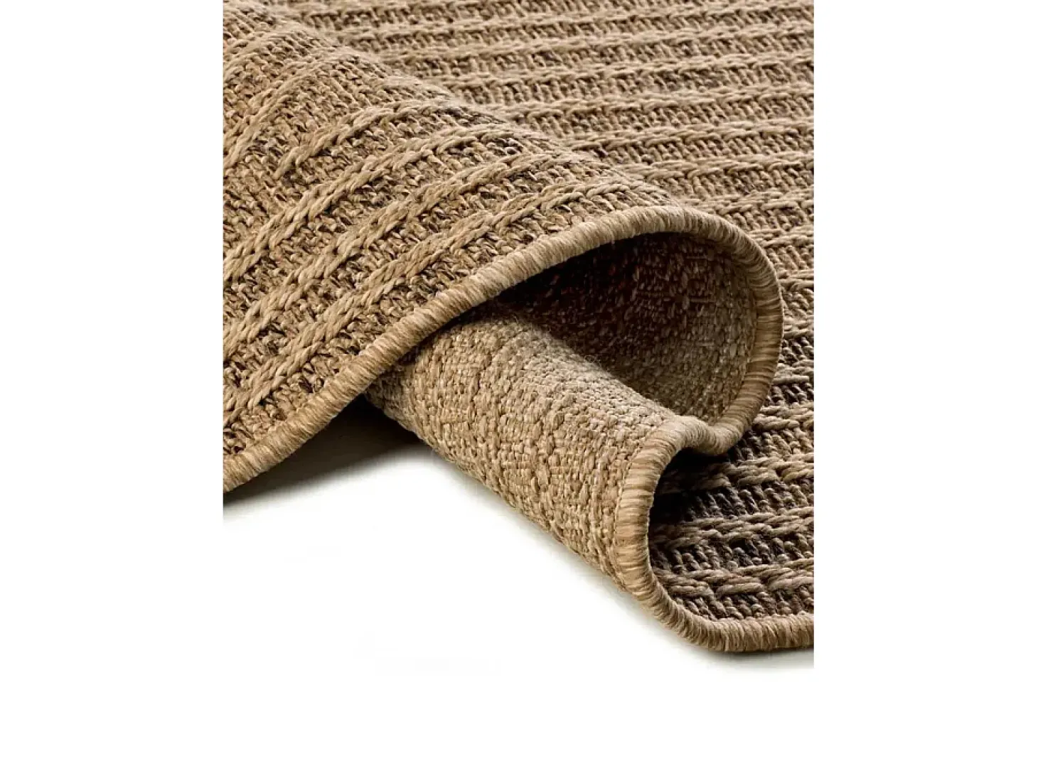 Alfombra exterior - geométrico efecto yute - natural - 160 x 230 cm - ACRA