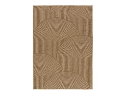 Alfombra exterior - geométrico efecto yute - natural - 160 x 230 cm - ACRA