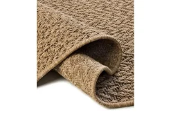 Alfombra exterior - geométrico efecto yute - natural - 80 x 150 cm - ACRA