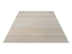 Alfombra Exterior Interior diseño moderno - Beige Amarillo - 200 x 280 cm - CALGARY