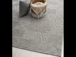 Alfombra Exterior Interior diseño moderno - Beige grisáceo - 120 x 160 cm - CALGARY