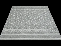 Alfombra Exterior Interior diseño moderno - Gris - 200 x 280 cm - CALGARY