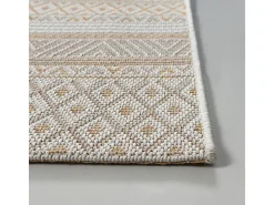 Alfombra Exterior Interior diseño moderno - Beige Amarillo - 140 x 200 cm - CALGARY