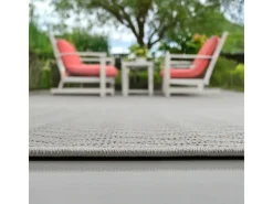Alfombra Exterior Interior diseño moderno - Beige Amarillo - 240 x 340 cm - CALGARY