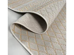 Alfombra Exterior Interior diseño moderno - Beige Amarillo - 240 x 340 cm - CALGARY