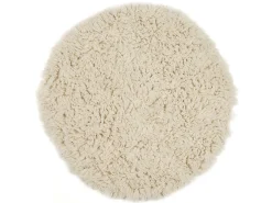 Alfombra Flokati de Grecia diámetro 70 cm Naturaleza Flokos 2450