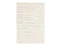 Alfombra geométrica - 160x230cm - crema - Valley Path