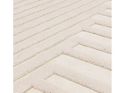 Alfombra geométrica - 160x230cm - crema - Valley Connection
