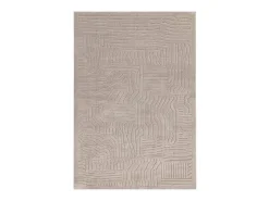 Alfombra geométrica - 120x170cm - beige - Valley Route