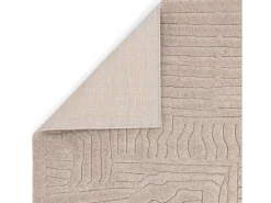 Alfombra geométrica - 200x290cm - beige - Valley Route