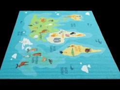 Alfombra Happy Life de Aprendizaje - Azul - 120x160 cm