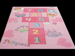 Alfombra Happy Life Juego Princesa - Rosa - 200x290 cm