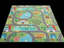 Alfombra Happy Life Juego - Verde - 140x200 cm
