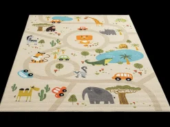 Alfombra Happy Life Juego Safari - Beige - 140x200 cm