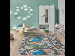 Alfombra Happy Life Juego - Gris - 140x200 cm