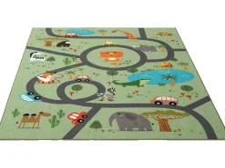 Alfombra Happy Life Juego Safari - Verde - 240x340 cm