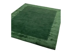 Alfombra hecha a mano Alfombra hecha a mano de lana y viscosa - 160x230cm - Verde - Ascot