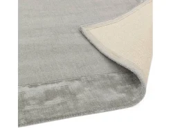 Alfombra hecha a mano Alfombra hecha a mano de lana y viscosa - 200x290cm - Plata - Ascot