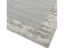 Alfombra hecha a mano Alfombra hecha a mano de lana y viscosa - 120x170cm - Plata - Ascot