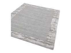 Alfombra hecha a mano Alfombra hecha a mano de lana y viscosa - 120x170cm - Plata - Ascot