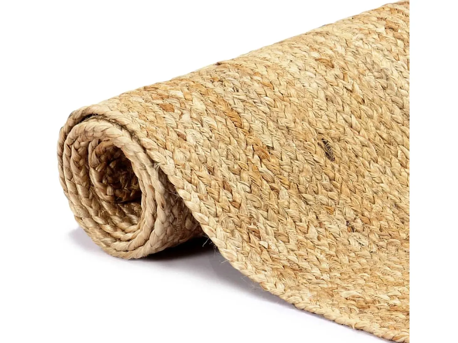 Alfombra hecha a mano de yute natural 80x160 cm