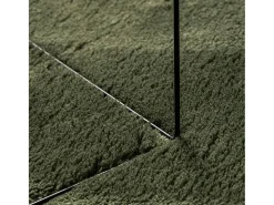 Alfombra HUARTE de pelo corto suave y lavable verde bosque 60x110cm