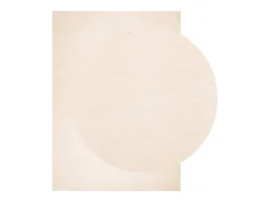Alfombra HUARTE de pelo corto suave y lavable beige 140x200 cm