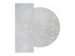 Alfombra HUARTE de pelo corto suave y lavable en gris 80x200 cm