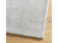 Alfombra HUARTE de pelo corto suave y lavable en gris 80x200 cm
