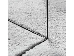 Alfombra HUARTE de pelo corto suave y lavable, gris, Ø 160 cm