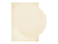 Alfombra HUARTE de pelo corto suave y lavable color crema 200x280 cm