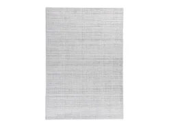 Alfombra Hygge de viscosa y lana 70x140 cm plata Boston