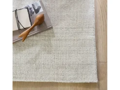 Alfombra Hygge de viscosa y lana 170x240 cm Beige Boston