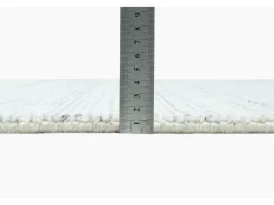 Alfombra Hygge de viscosa y lana 170x240 cm plata Boston