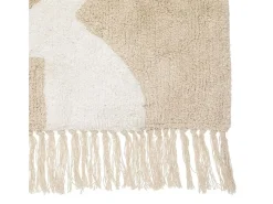 Alfombra infantil algodón beige 150x100cm
