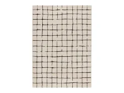 Alfombra interior - abstracto - blanco - 133 x 190 cm - RETRO