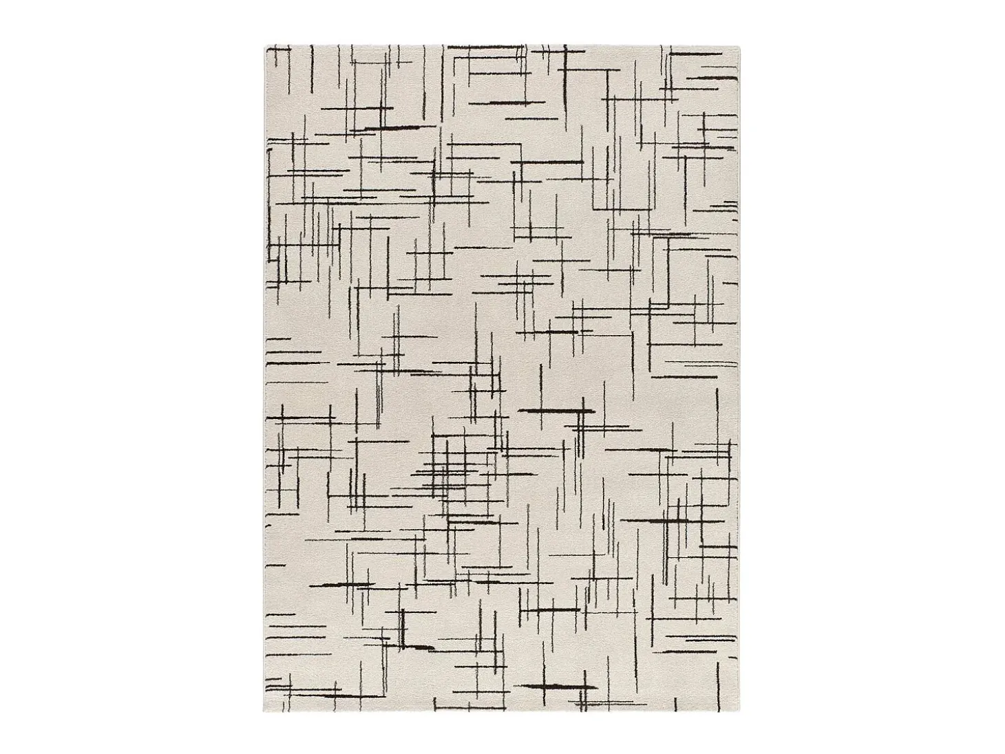 Alfombra interior - abstracto - blanco - 160 x 230 cm - RETRO