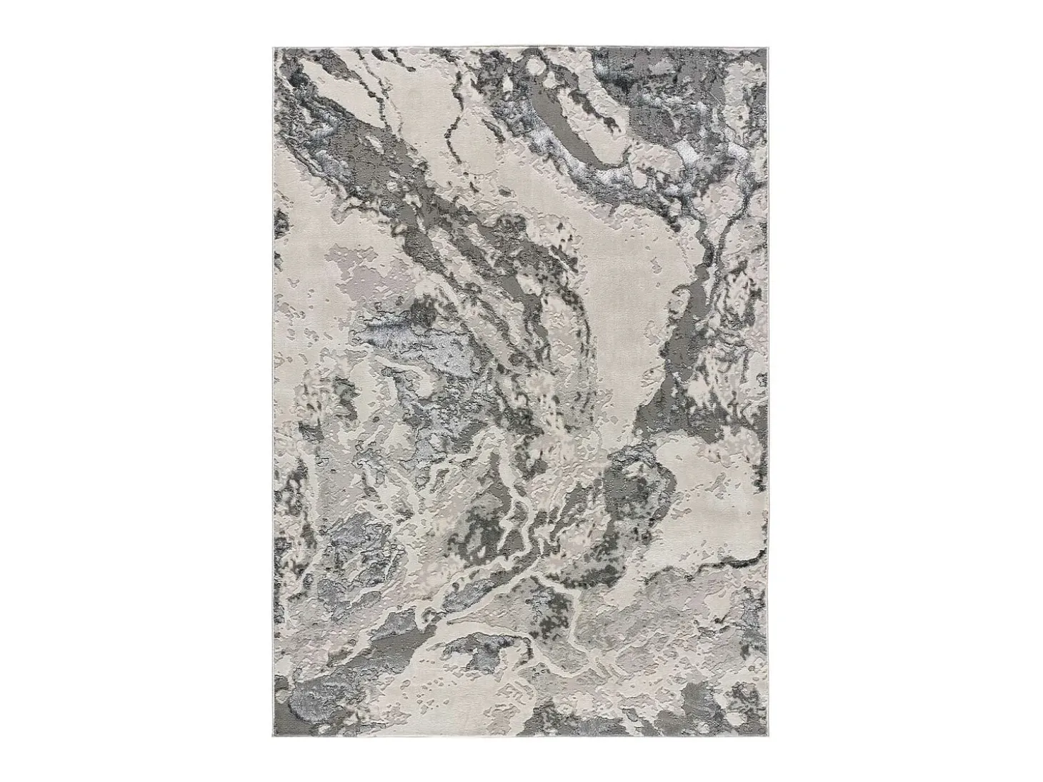 Alfombra interior - abstracto - gris - 140 x 200 cm - AGATA