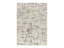 Alfombra interior - abstracto - blanco - 133 x 190 cm - RETRO